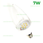 Bec LED E14 7W Lumanare Clar ABS