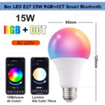 Bec LED E27 15W RGB+CCT Smart Bluetooth
