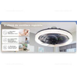 Lustra LED 30W Soclu E27 CCT cu Ventilator si Telecomanda - imagine 2