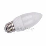 Bec LED E27 4W Lumanare Mat Ceramica – imaginea 2