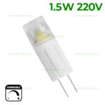 Bec LED G4 1.5W Corn Plastic 220V Dimabil - imagine 2