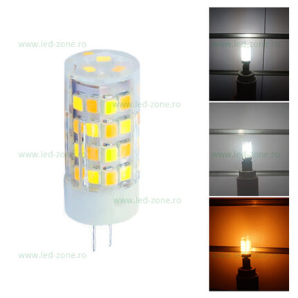 Bec LED G4 5W Corn Ceramica 3 Functii 220V – soclu G4, 5 W