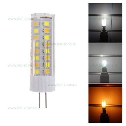 Bec LED G4 7W Corn Ceramica 3 Functii 220V – soclu G4, 7 W