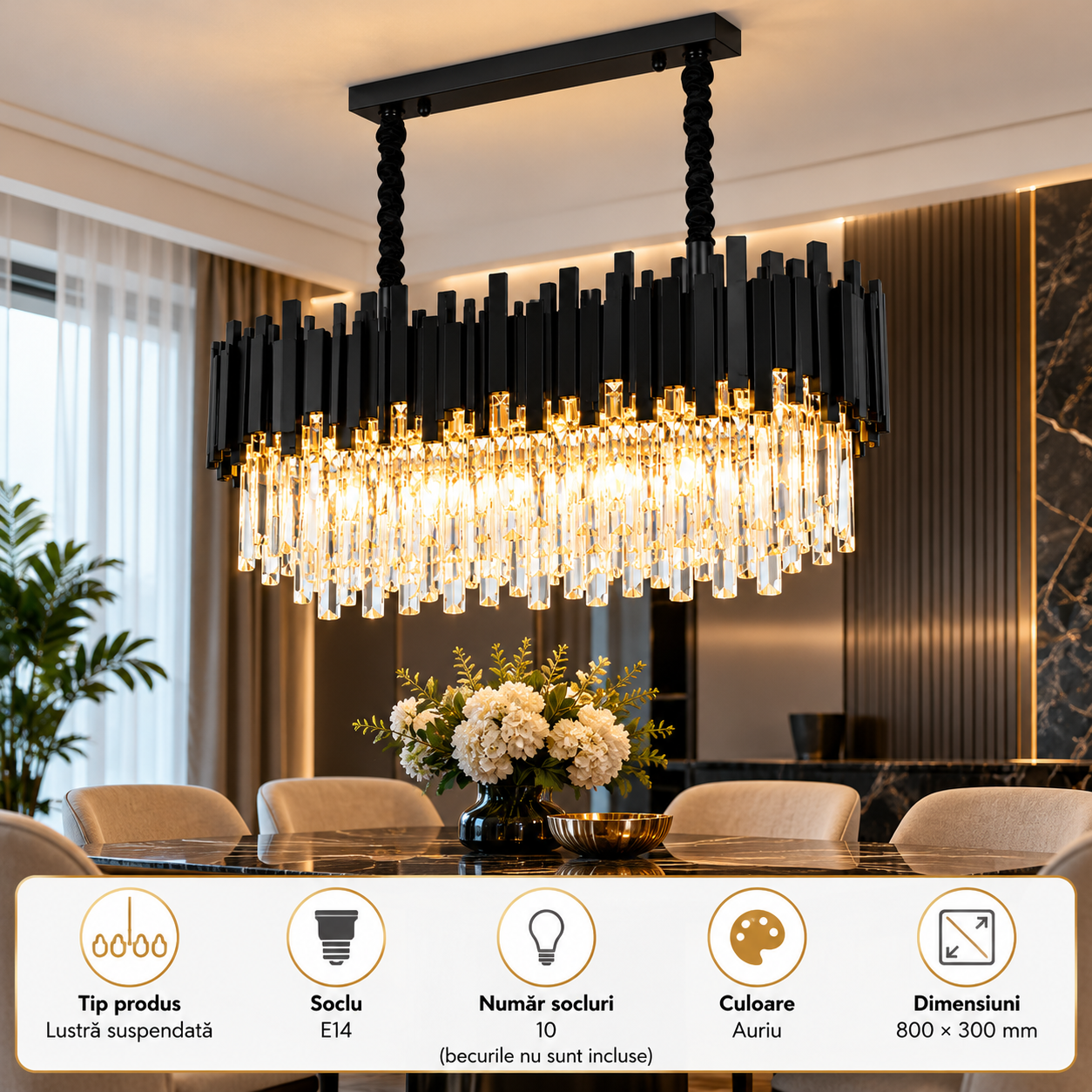 Candelabru 10 Socluri E14 Negru LZ6924-800x300 1 Candelabru 10 Socluri E14 Negru LZ6924-800x300
