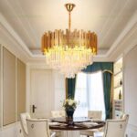 Candelabru 8 Socluri E27 Auriu LZ339-500 - imagine 2