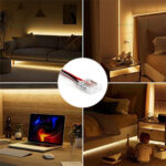 Conector Alimentare 2 Fire Banda LED COB 10mm Interior - imagine 3