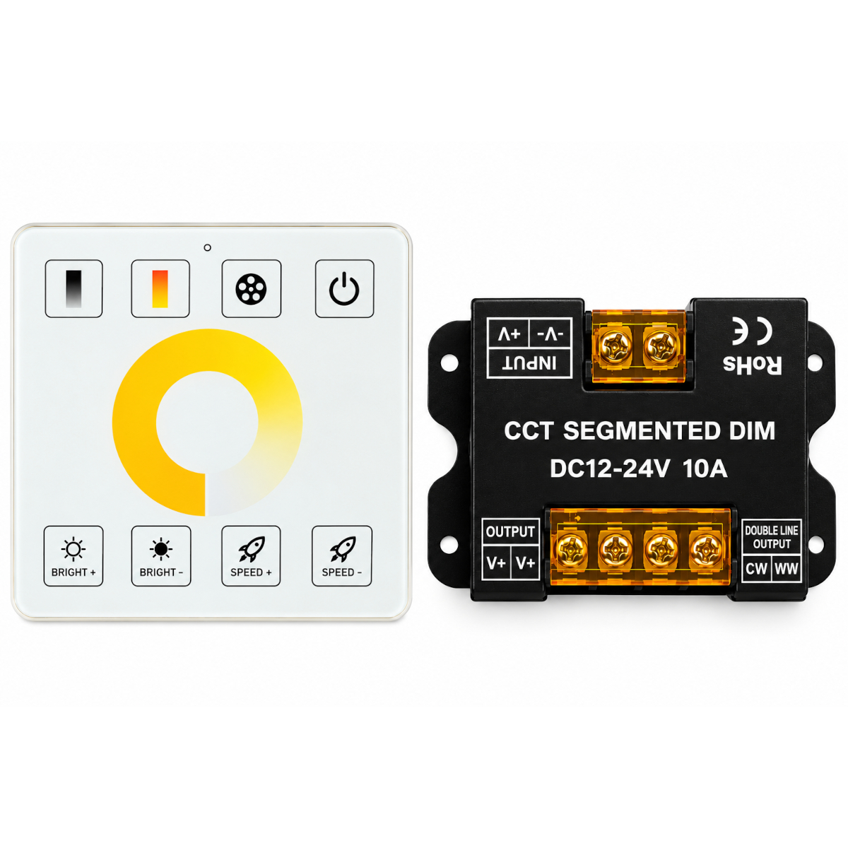 Controller Banda LED CCT 10A 120W cu Telecomanda de Perete 3 Controller Banda LED CCT 10A 120W cu Telecomanda de Perete
