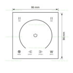 Controller Banda LED RGB Touch144-288W 12V Perete 12 Functii - imagine 4