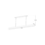 Corp Iluminat LED 30W Negru 120cm Suspendat CCT - imagine 3