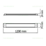 Corp Iluminat LED 36W 120cm TETRA - imagine 4