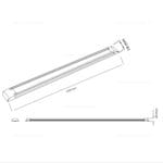 Corp Iluminat LED 54W 120cm Alb TETRASQ - imagine 5
