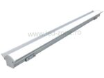Corp Iluminat LED 100W 120cm Clar Aluminiu - imagine 2