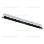Corp Iluminat LED 20W 42cm Incastrabil Liniar EL-05 Alb-Negru Emergenta - imagine 2