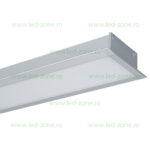 Corp Iluminat LED 24W 60cm Incastrabil Liniar EL-S77 Gri Emergenta - imagine 2