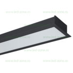 Corp Iluminat LED 24W 60cm Incastrabil Liniar EL-S77 Negru Emergenta - imagine 2