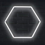 Hexagon LED Honeycomb 42W Tub 440mm - imagine 2