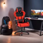 Scaun de Gaming, Tron Thrones, Rosu-Negru, BOC-730 - imagine 2