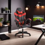 Scaun de Gaming, Tron Thrones, Negru-Rosu, BOC-734 - imagine 2