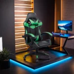 Scaun de Gaming, Tron Thrones, Verde, BOC-734 - imagine 2
