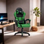 Scaun de Gaming, Tron Thrones, Verde-Negru BOC-730 - imagine 2