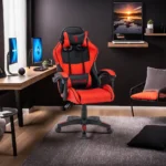 Scaun de Gaming, Tron Thrones, Rosu-Negru, BOC-730 - imagine 4