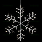 Instalatie LED Fulg de Zapada 52cm 42 LED-uri Exterior LZ860-83 - imagine 2