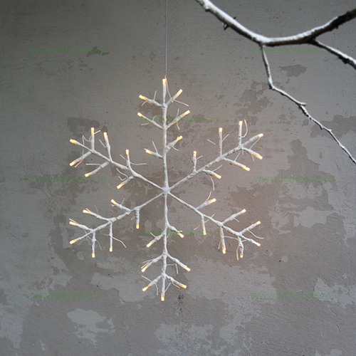 Instalatie LED Fulg de Zapada 52cm 42 LED-uri Exterior LZ860-83 Fulg de Zăpadă LED Exterior LZ860-83