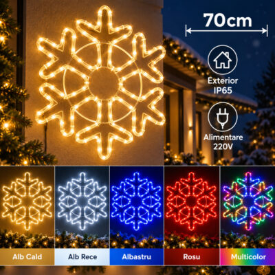 Instalatie LED Fulg Mare Zapada Exterior