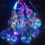Instalatie LED Ghirlanda 10 Becuri A60 Clar Diverse Culori - imagine 4