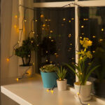 Instalatie LED Perdea Turturi 5x0.7m 144L Fir Negru - imagine 3