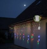 Instalatie LED Perdea Turturi 3x0.7m Diverse Culori Fir Alb - imagine 2