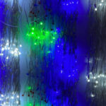 Instalatie LED Perdea Turturi 3x1m Exterior Fir Transparent Cauciucat - imagine 2