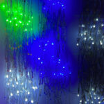 Instalatie LED Perdea Turturi 3x1m Exterior Fir Transparent Cauciucat LZ01 - imagine 2