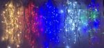 Instalatie LED Perdea Turturi 3x0.7m Exterior Fir Alb Cauciucat - imagine 4