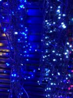 Instalatie LED Perdea Turturi 3x1m Diverse Culori Fir Negru - imagine 3