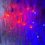 Instalatie LED Perdea Turturi 8x1m Exterior Fir Transparent Cauciucat - imagine 2