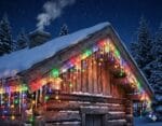 Perdea Luminoasă 8x0,7m Alb