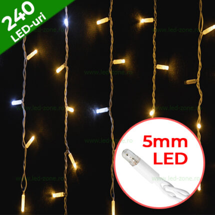 Perdea Luminoasă 5x1m Alb
