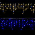 Instalatie LED Perdea Turturi Flash Alb Rece 6x0.7m 180L Fir Alb - imagine 2