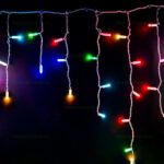 Instalatie LED Perdea Turturi Flash Alb Rece 6x0.7m 180L Fir Alb - imagine 3