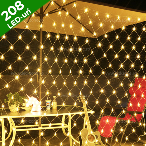 Instalatie LED Plasa 3x3m Diverse Culori Flash Fir Negru Cauciucat Plasă Luminoasă 3x3m Multicolor