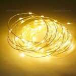 Instalatie Pom 50 Miniled-uri 1 Fir Cupru 5m cu Baterii - imagine 2
