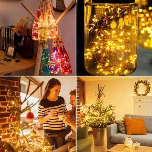 Instalatie Pom 30 Miniled-uri 1 Fir Cupru 3m cu Baterii - Dop Sticla 7 Instalatie Pom 30 Miniled-uri 1 Fir Cupru 3m cu Baterii - Dop Sticla - imagine 7
