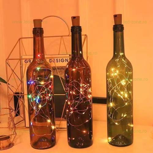 Instalatie Pom 30 Miniled-uri 1 Fir Cupru 3m cu Baterii - Dop Sticla 6 Instalatie Pom 30 Miniled-uri 1 Fir Cupru 3m cu Baterii - Dop Sticla - imagine 6