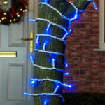 Instalatie Pom Craciun 120 LED-uri Exterior Fir Alb - imagine 4