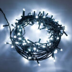 Instalatie Pom Craciun 100 LED-uri Exterior Fir Negru - imagine 2