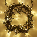 Instalatie Pom Craciun 100 LED-uri Diverse Culori Fir Negru 7m - imagine 3