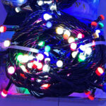 Instalatie Pom Craciun 200 LED-uri Exterior Fir Negru Cauciucat LZ5831 - imagine 2