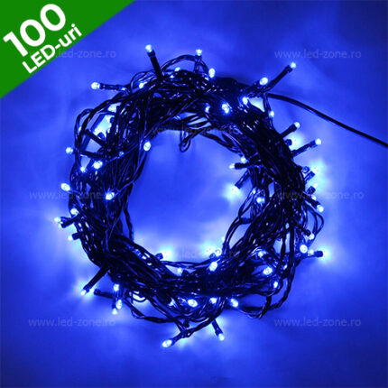 Instalație Brad 100 LED Fir Negru