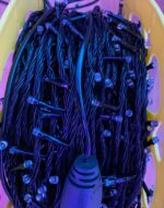 Instalatie Pom Craciun 1000 LED-uri Diverse Culori Fir Negru - imagine 4